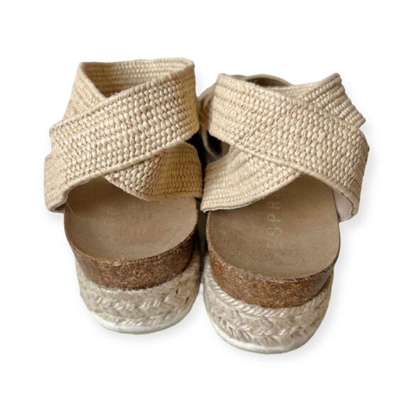 Esprit Beige Gigi Rope Platform Espadrille - Picture 4 of 9